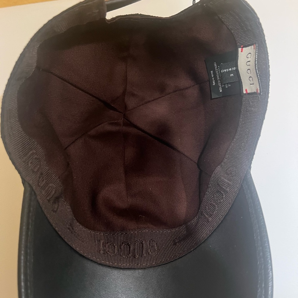 Gucci Black Embossed GG Baseball Cap - Picture 4 of 4
